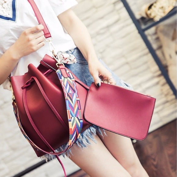 🔄🆕 SAO PAULO Drawstring Bucket Bag - Picture 2 of 6